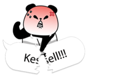 Panda text bubble sticker #11209165