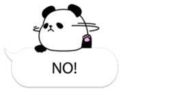 Panda text bubble sticker #11209166