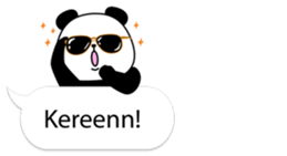 Panda text bubble sticker #11209168