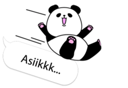 Panda text bubble sticker #11209170