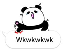 Panda text bubble sticker #11209171