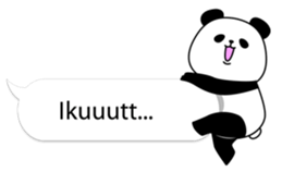 Panda text bubble sticker #11209172
