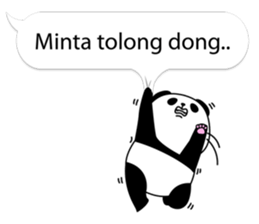 Panda text bubble sticker #11209173