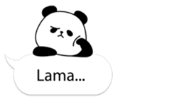 Panda text bubble sticker #11209174