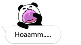 Panda text bubble sticker #11209175