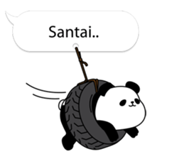 Panda text bubble sticker #11209176