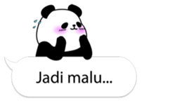 Panda text bubble sticker #11209177