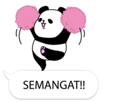 Panda text bubble sticker #11209178