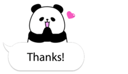 Panda text bubble sticker #11209179