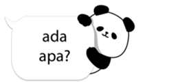 Panda text bubble sticker #11209181