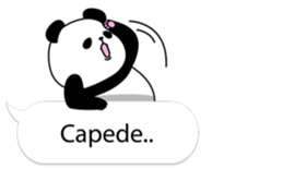 Panda text bubble sticker #11209185