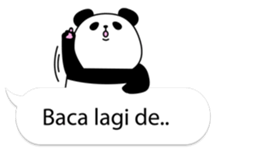 Panda text bubble sticker #11209188
