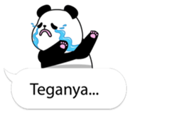 Panda text bubble sticker #11209190