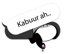 Panda text bubble sticker #11209194