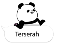 Panda text bubble sticker #11209196