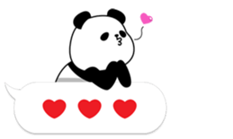 Panda text bubble sticker #11209197
