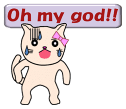 Chiara's cathy cats.English Ver.2 sticker #11210010