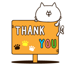 Always loose white cat sticker #11210360