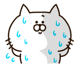 Always loose white cat sticker #11210375