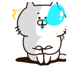 Always loose white cat sticker #11210378