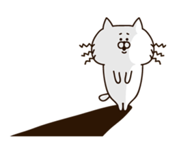 Always loose white cat sticker #11210389