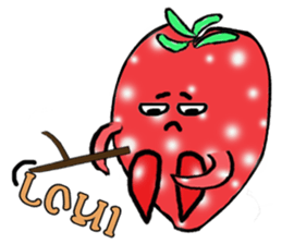 Strawberry and her lover 1 sticker #11210845