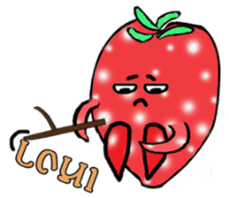 Strawberry and her lover 1 sticker #11210845
