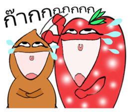 Strawberry and her lover 1 sticker #11210847