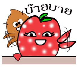 Strawberry and her lover 1 sticker #11210851