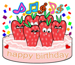 Strawberry and her lover 1 sticker #11210854