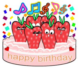 Strawberry and her lover 1 sticker #11210854