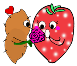 Strawberry and her lover 1 sticker #11210860