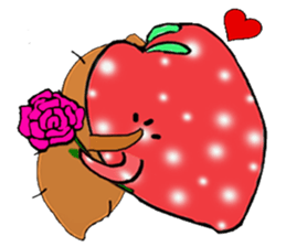Strawberry and her lover 1 sticker #11210861