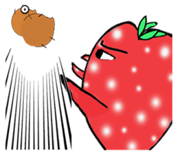 Strawberry and her lover 1 sticker #11210862