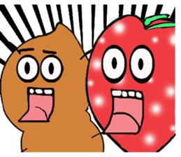 Strawberry and her lover 1 sticker #11210865