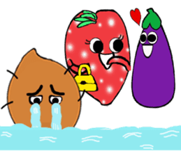 Strawberry and her lover 1 sticker #11210866