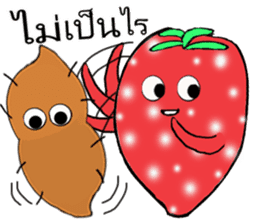 Strawberry and her lover 1 sticker #11210869