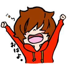 HelmetHairBoy sticker #11210960