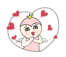 little wimp devil and little cute angel sticker #11211083
