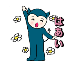 little wimp devil and little cute angel sticker #11211084