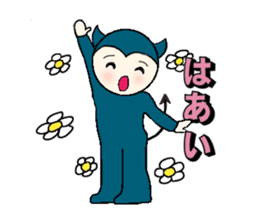 little wimp devil and little cute angel sticker #11211084