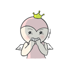 little wimp devil and little cute angel sticker #11211089