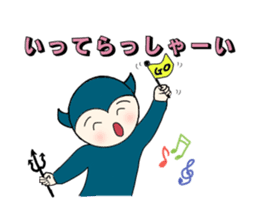 little wimp devil and little cute angel sticker #11211090