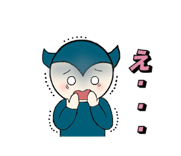 little wimp devil and little cute angel sticker #11211094