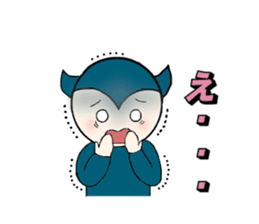 little wimp devil and little cute angel sticker #11211094