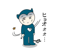 little wimp devil and little cute angel sticker #11211100