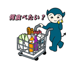 little wimp devil and little cute angel sticker #11211104