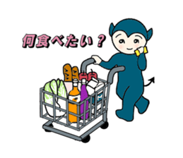 little wimp devil and little cute angel sticker #11211104