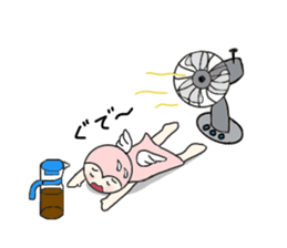 little wimp devil and little cute angel sticker #11211106