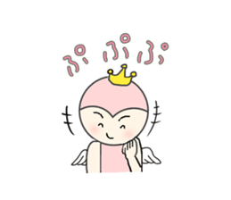 little wimp devil and little cute angel sticker #11211109